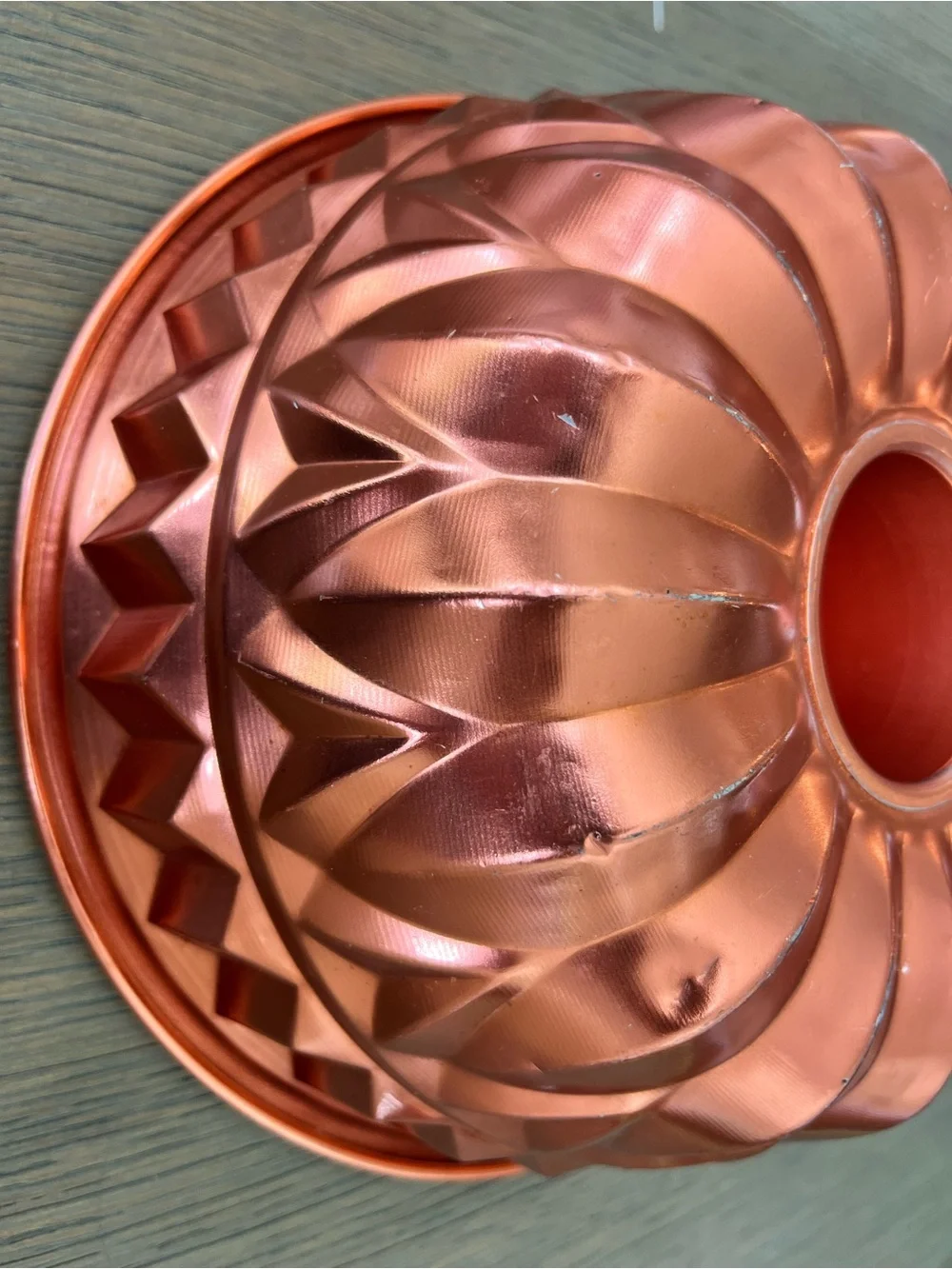 Copper Toned Bundt Cake Pan